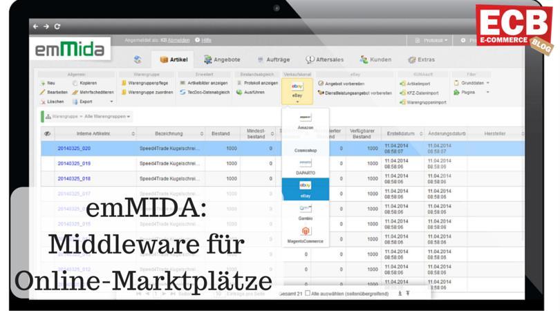emMida: Middleware für Online Marktplätze und Händler